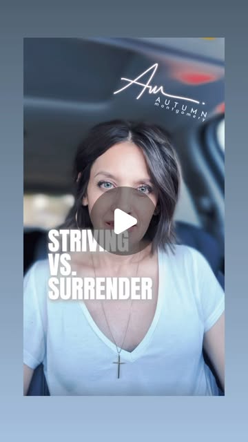 Striving might change your behavior. But only surrender can transform your he…