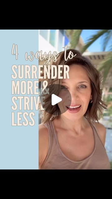 Striving will only leave you drained and exhausted. We weren’t made to carry…
