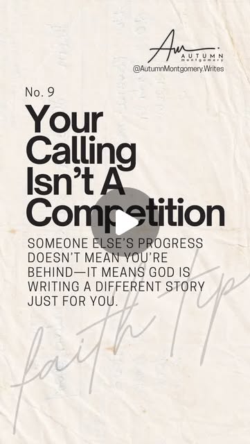 Your calling isn’t a competition.