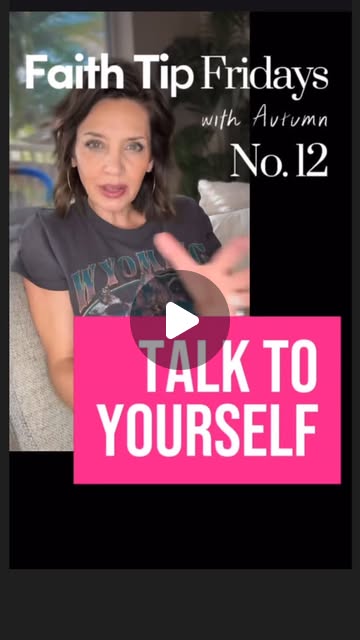 You talk to yourself more than anyone else—so what are you saying? Is it kind…