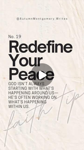 We spend so much time asking God to calm the chaos around us.