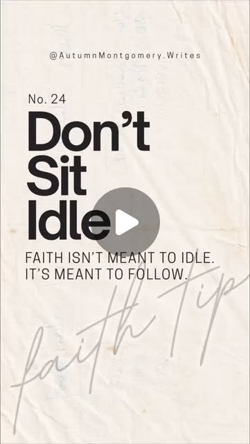 Faith isn’t meant to idle. It’s meant to follow (Matthew 4:19).