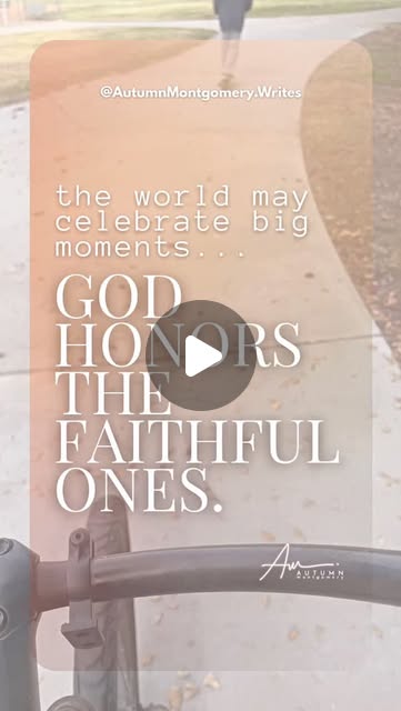 The world celebrates big, obvious moments.