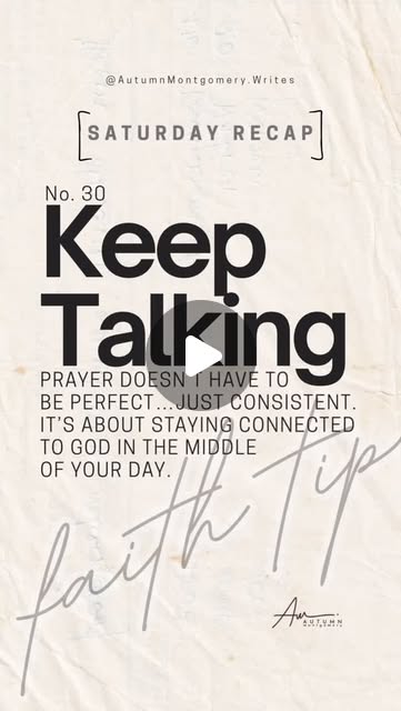 Faith Tip Fridays with Autumn 🤍