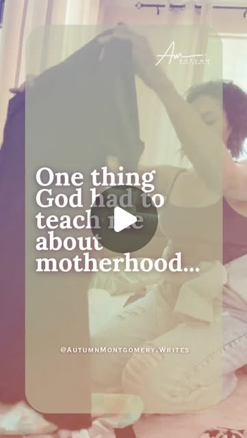 One thing God had to teach me about motherhood is that it isn’t about surviva…